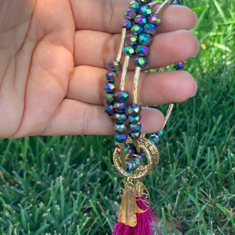 two handmade bracelet